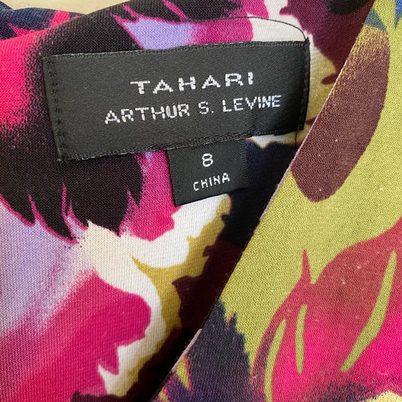 Tahari Floral sleeveless Dress Sz 8 - Picture 3 of 4
